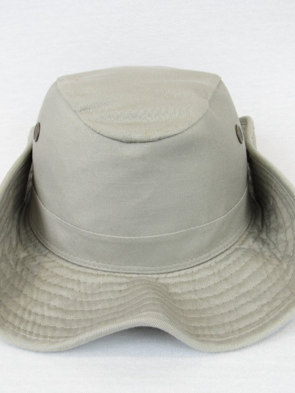 Safari Boonie Sun Hat Classic Men's Small 100% Cotton Twill Chin Cord Snap Sides